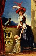 Labille-Guiard, Adelaide Portrait of Louise Elisabeth of France with her son oil on canvas